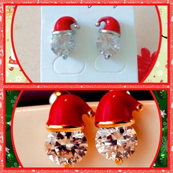 🎅🏽New🎅🏽Cute Santa Hat Earrings🎅🏽 - Picture 1 of 3
